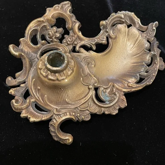 Antique Art Nouveau Inkwell - Picture 2 of 5